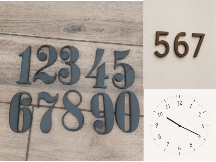 Modern Aesthetic Numbers