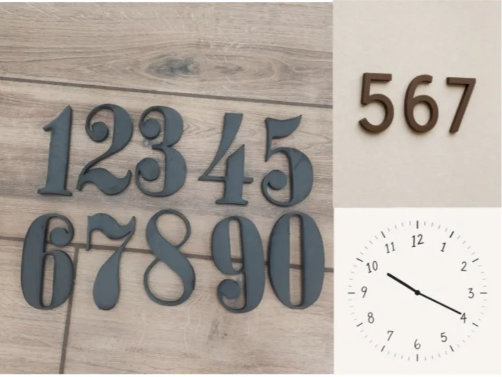 Modern Aesthetic Numbers