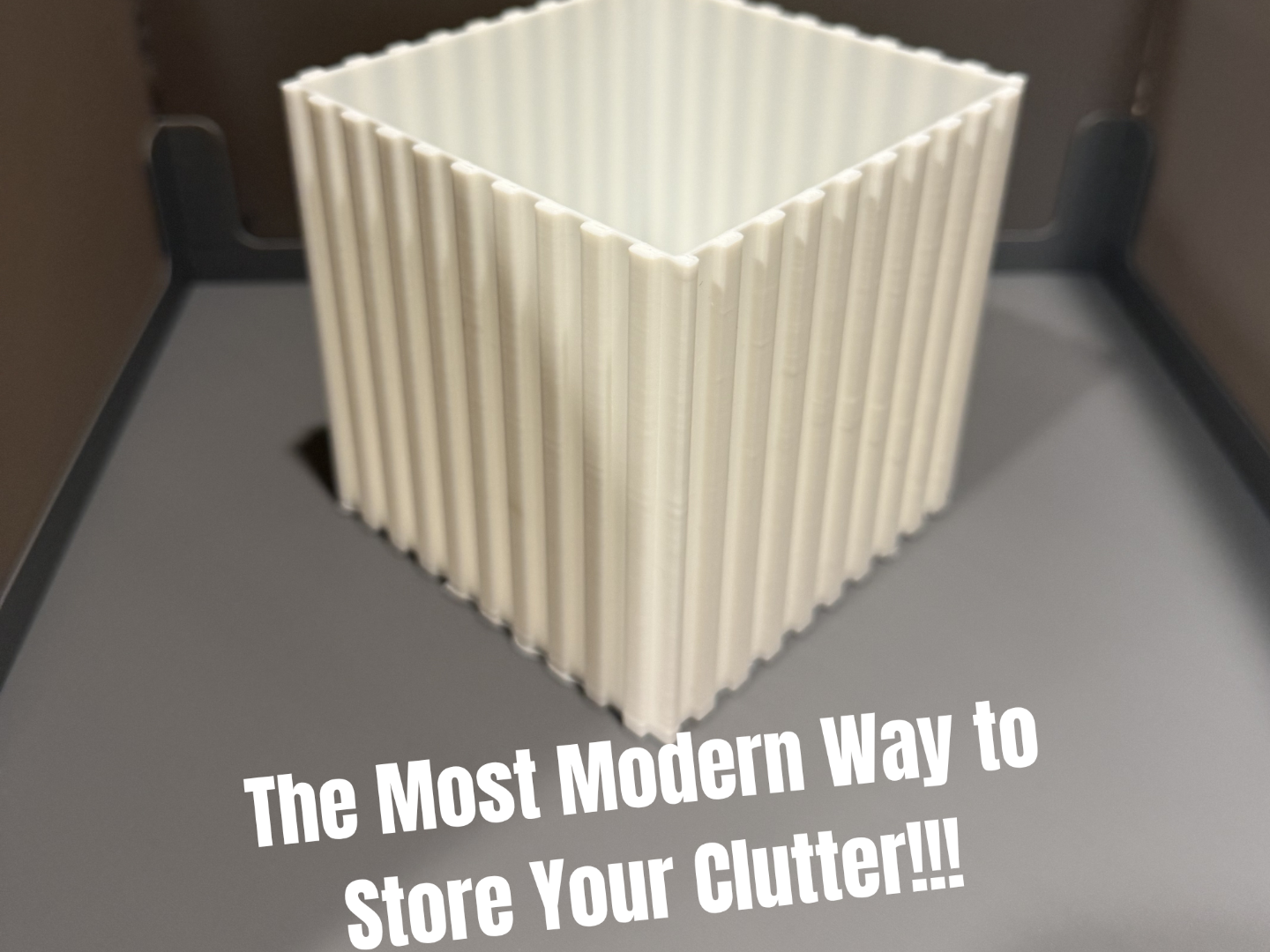 A modern storage box to organize clutter