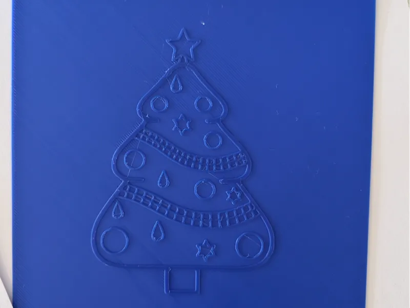Drawing/shading stencil - Christmas Tree