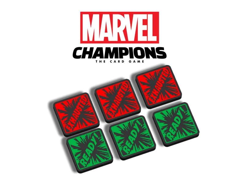 Ready / Exhausted Token Set |Marvel Champions LCG|