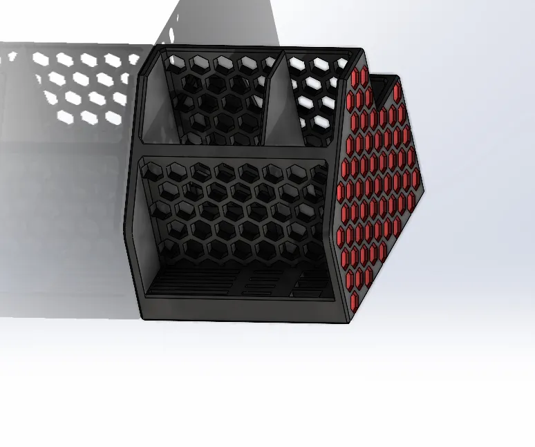 Honeycomb Desk Pencil Organizer