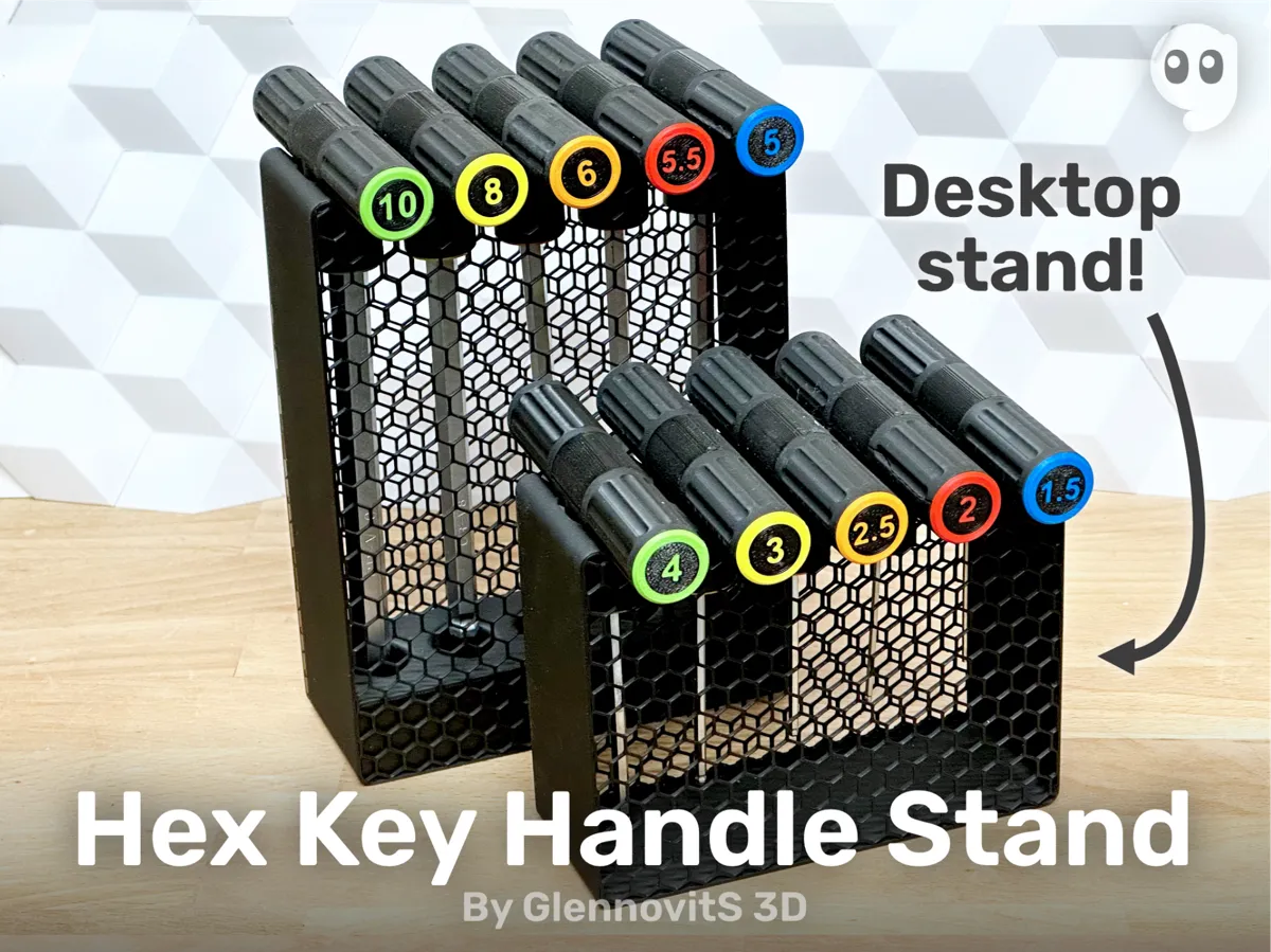 Hex-key T-Handle Stand (simple, multiple sizes) - Free 3D Print Model ...