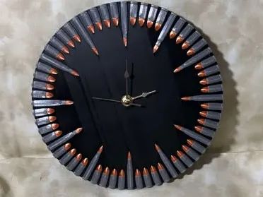Bullet casing Clock 3 color or single color