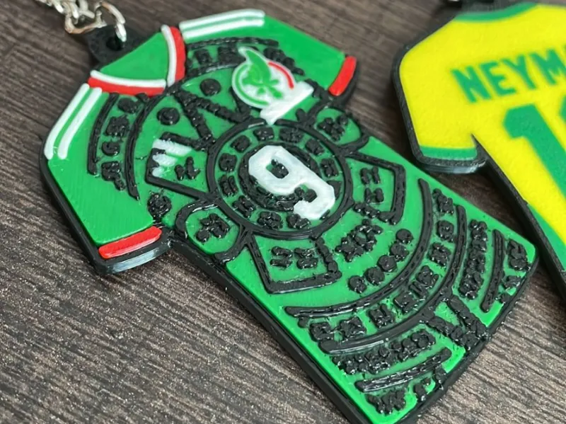 Mexico Jersey Keychain – Raúl #9 (Double-Sided)