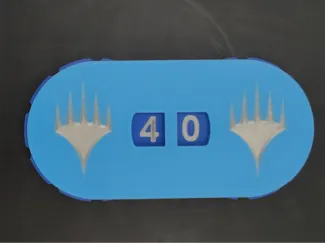 MTG-(life-)counter 0-99 with ratchet mechanism