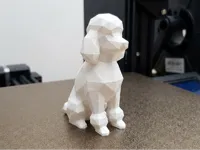Caniche décoratif low poly — photo 1