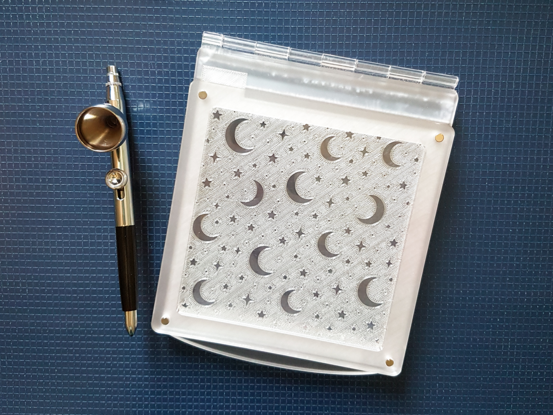 Cookie Art Stencil, Moon and Stars, Baking