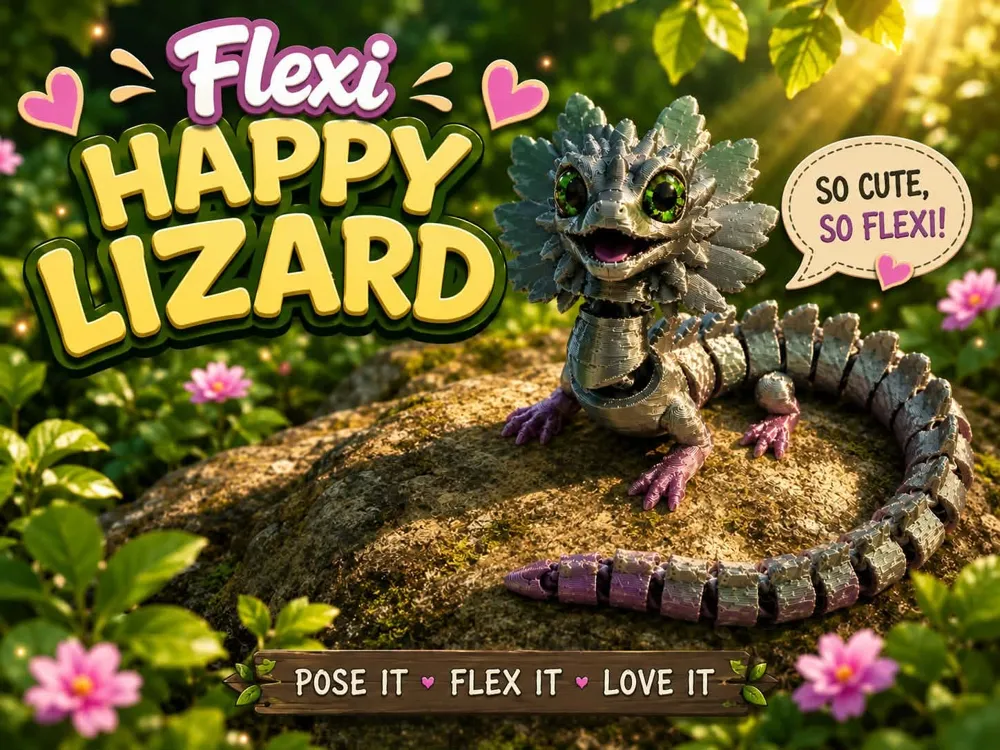 Soporte: Happy Lizard, Flexi. Referencia del modelo original.