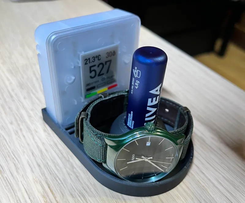 Bedside organizer, catchall, wallet, watch tray.