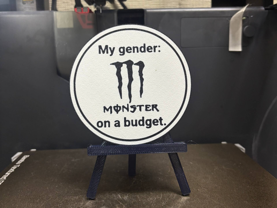 "Monster on a Budget" Meme Coaster