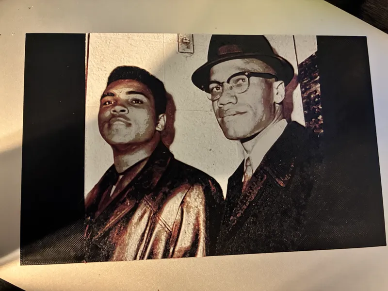 Malcolm X HueForg\dr king Lithophane 