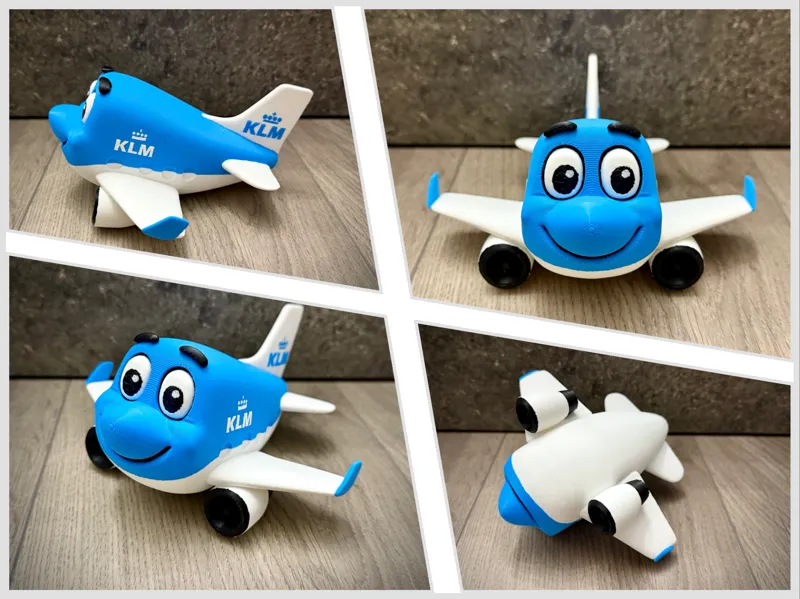 KLM Livery Airplane Happy Cute Printable