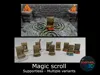 Magic scrolls with fire base