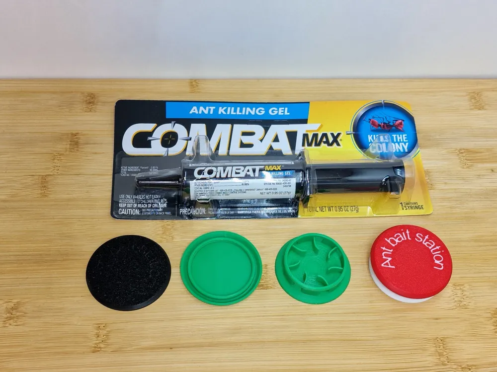 Ant bait station Round v3. No trap. by MJD MakerWorld: Download Free 3D ...