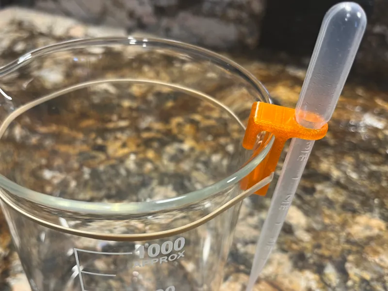 Beaker Pipette Holder/Storage Clip