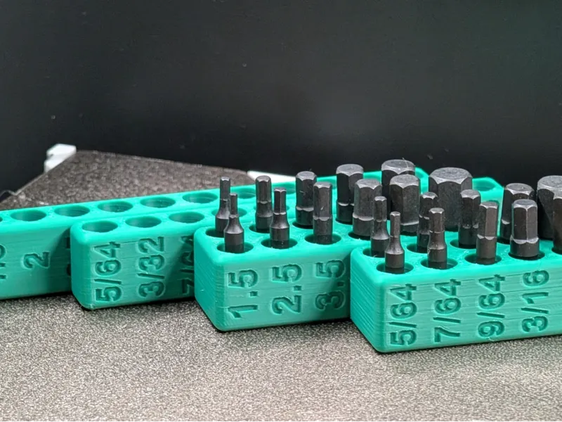 Magnetic Bit Holder Parametric Python (build123d)