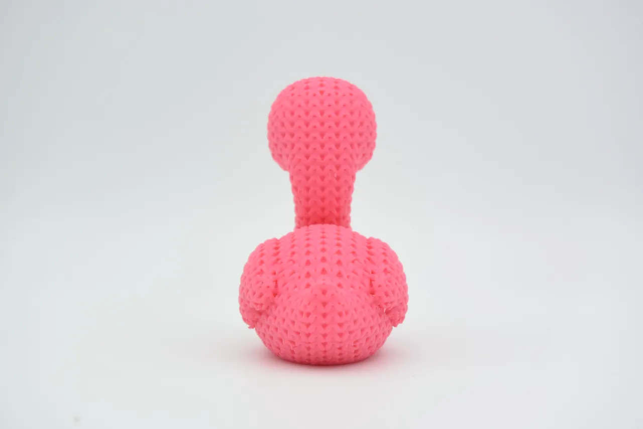 Knitted Flamingo view 3
