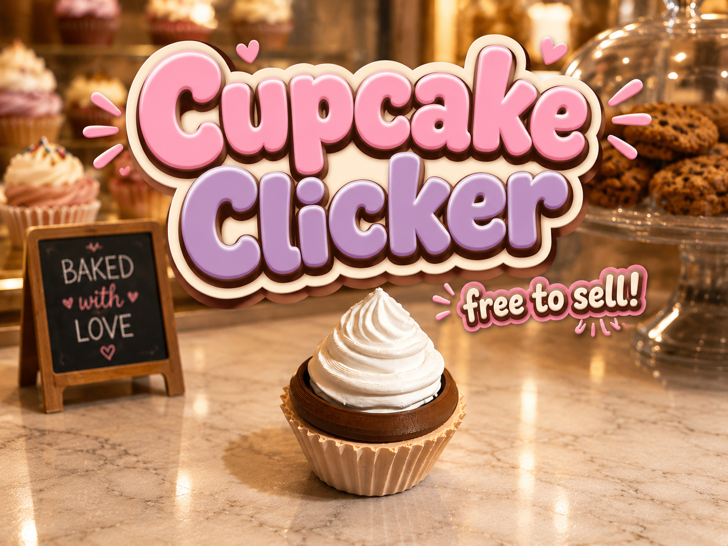 Cupcake Clicker Fidget Toy - 1