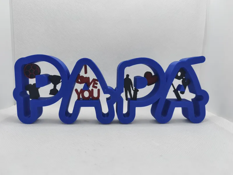 Targa "PAPÀ" 3D