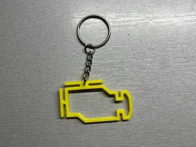 Check Engine Keychain 
