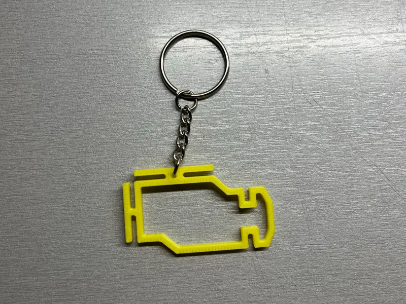 Check Engine Keychain 