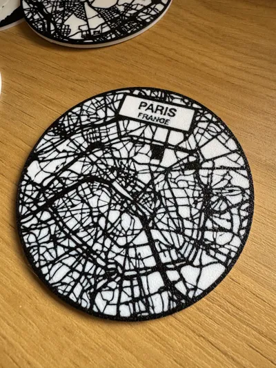 Paris Map Coaster