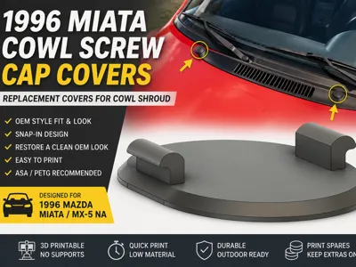 1996 Miata Cowl Screw Cap Covers