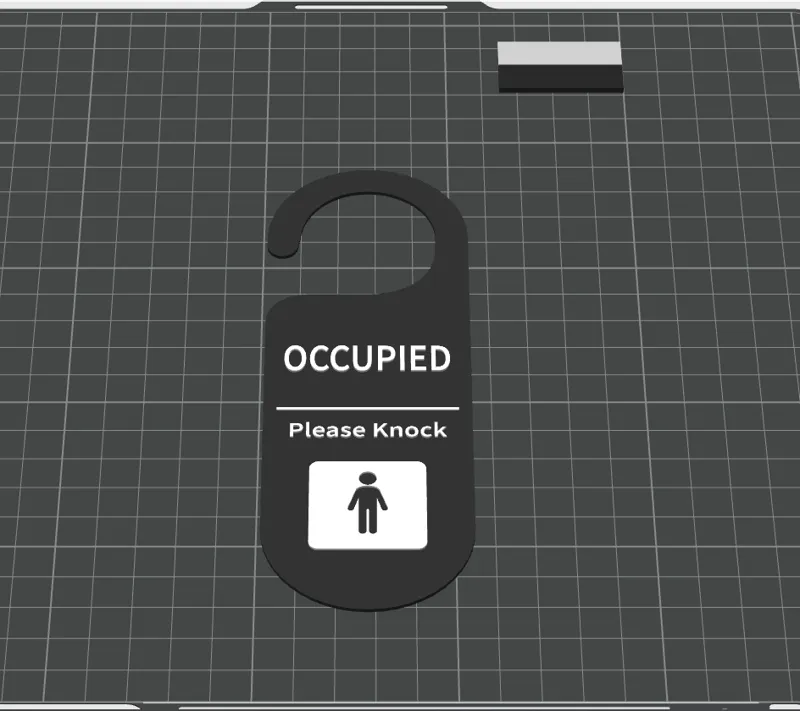 OCCUPIED SIGN BATHROOM