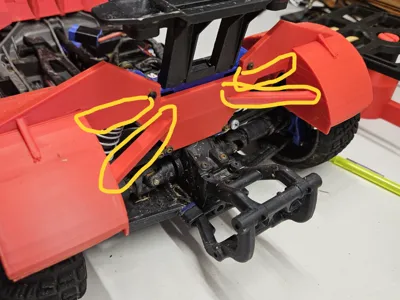 Traxxas Fiesta Rear Mudguard 2.0