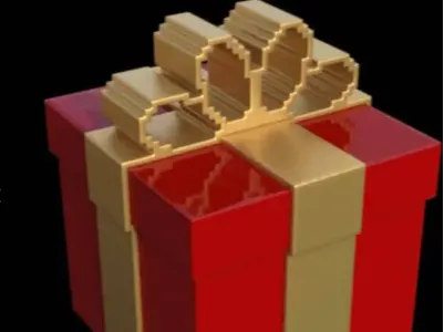 Pixel gift box