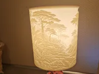 Lampe lion à abat-jour lithophanie — photo 3