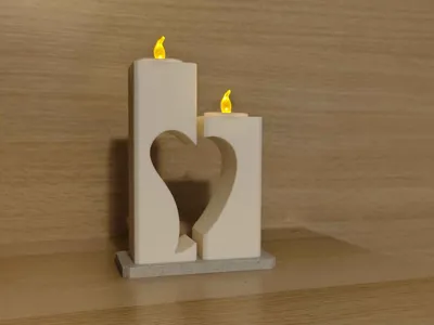 Heart LED Candle Holder