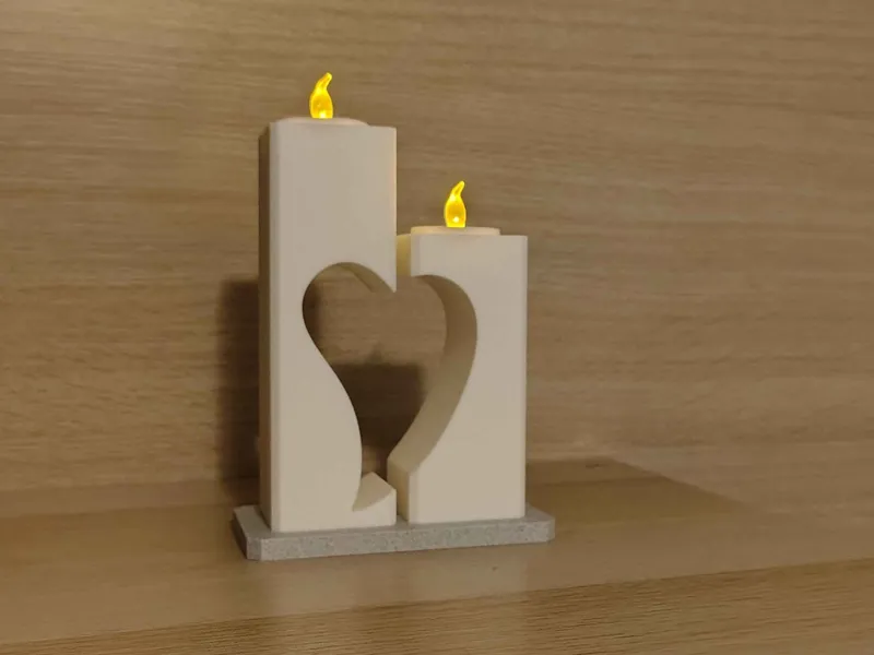 Heart LED Candle Holder