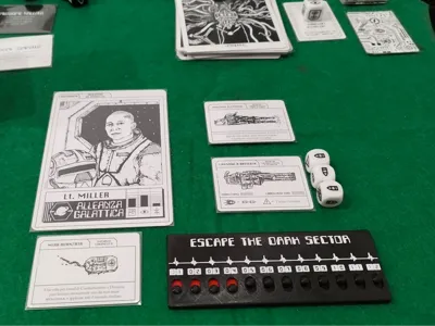 Escape the dark sector life counter/medical record