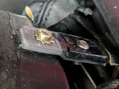 Mercedes r129 seat belt cover repair latch