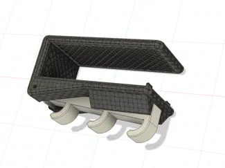 Shelf collapsable hook