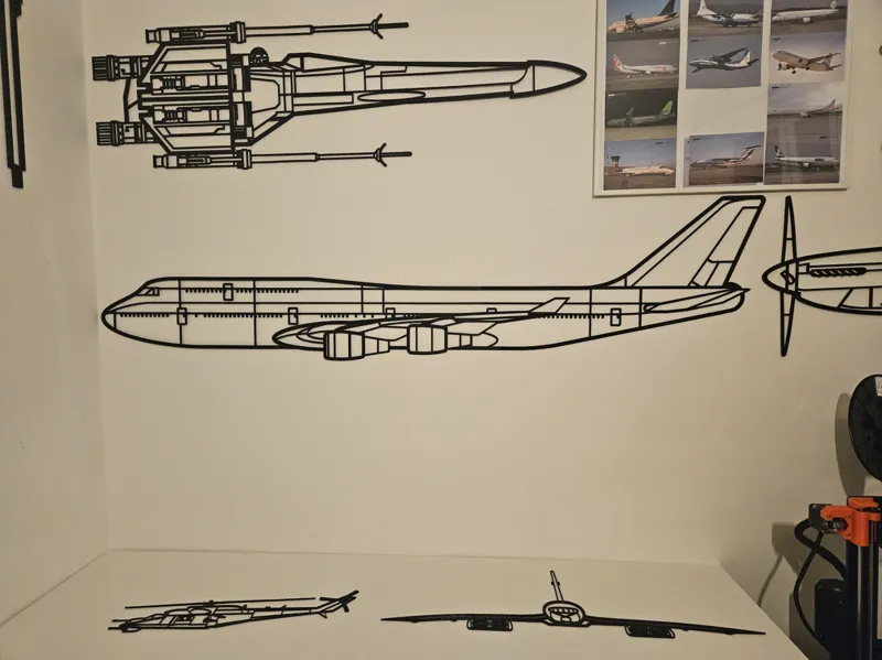 Boeing 747 Wallart (Large)