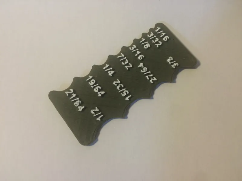 Fillet Gauge Inch