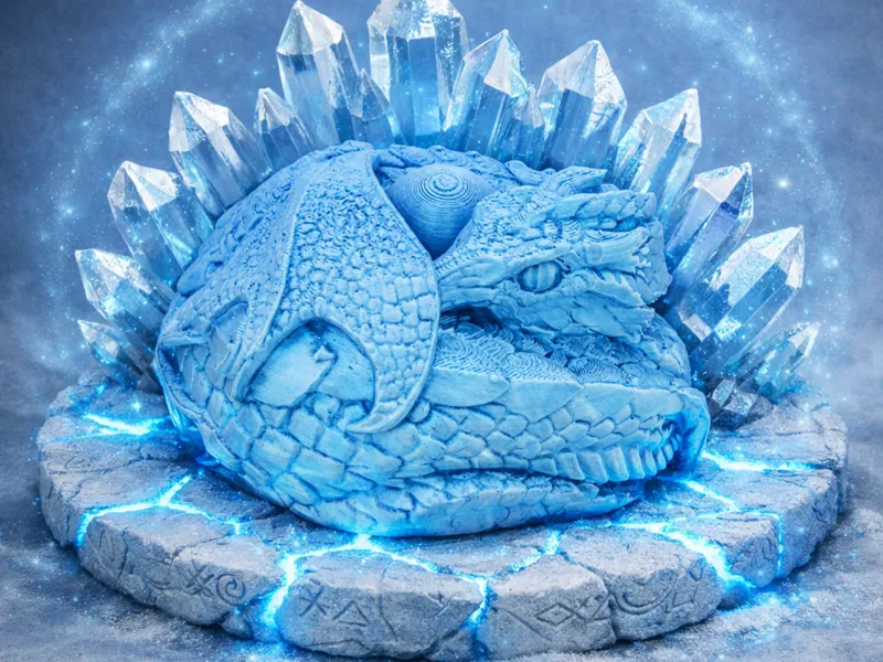 Dragon d'azur couveur de mana