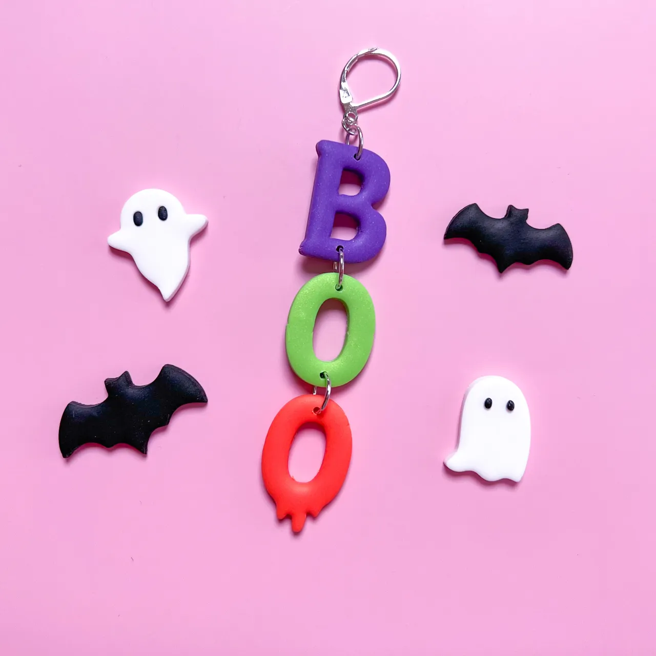 Halloween BOO! Clay Cutter for Earring view 3
