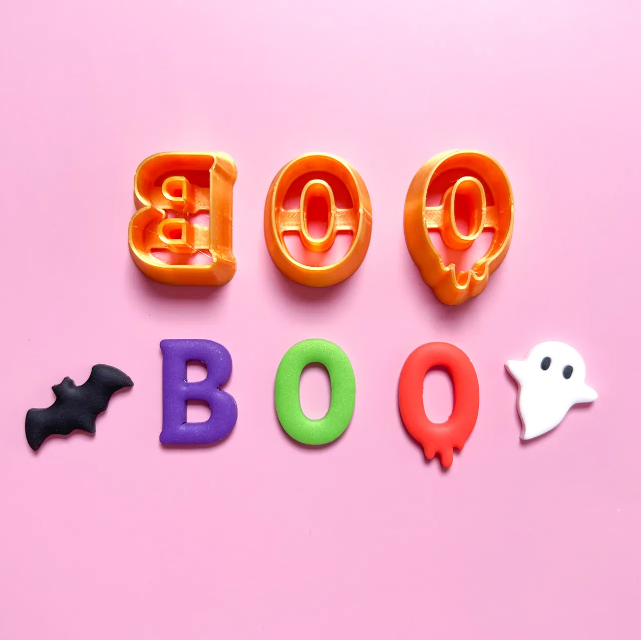 Halloween BOO! Clay Cutter for Earring view 2