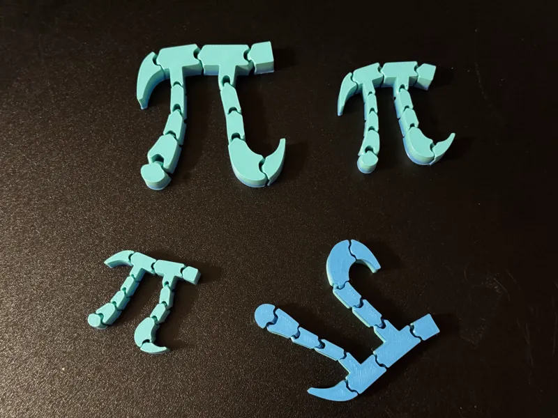 Pi Symbol Flexi Fidget