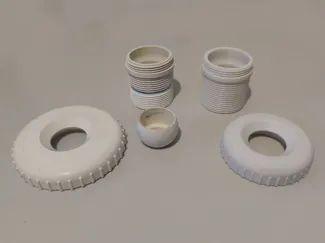 Pool Nozzle Plate & Pipe (G1 1/2" BSP Thread)