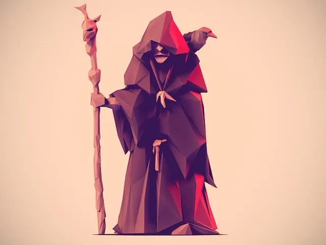 Low poly Wizard