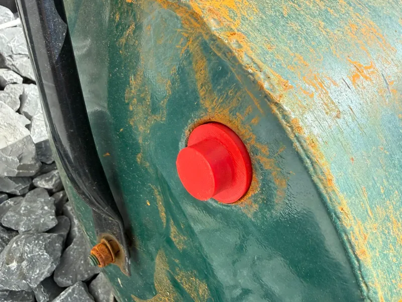 Stopfen für Rasenwalze