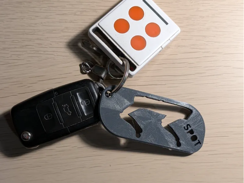 Robot spot keychain