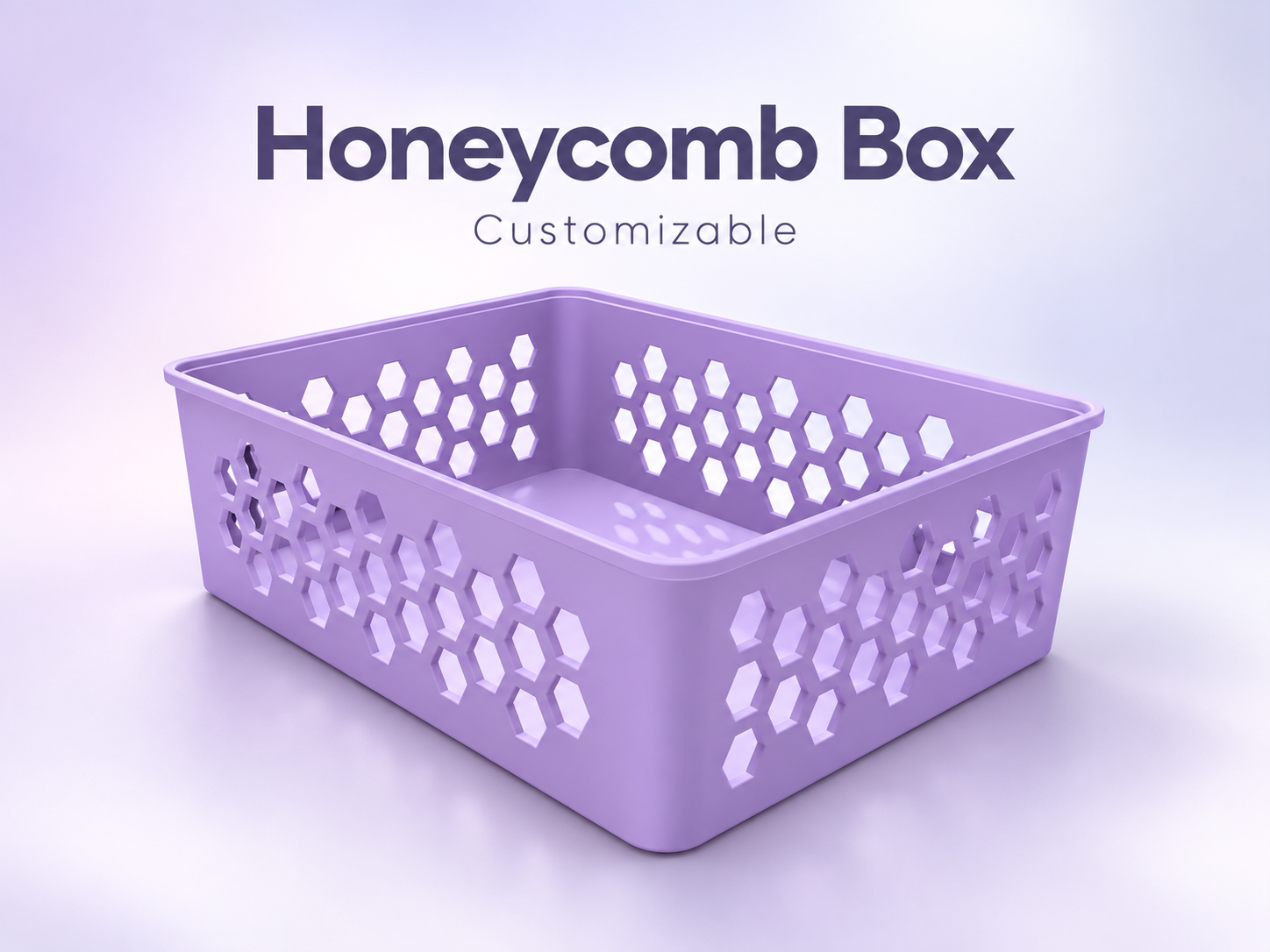 Customizable Honeycomb Storage Box 3D model