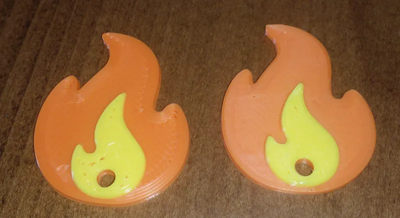 Fire Emoji Keychain