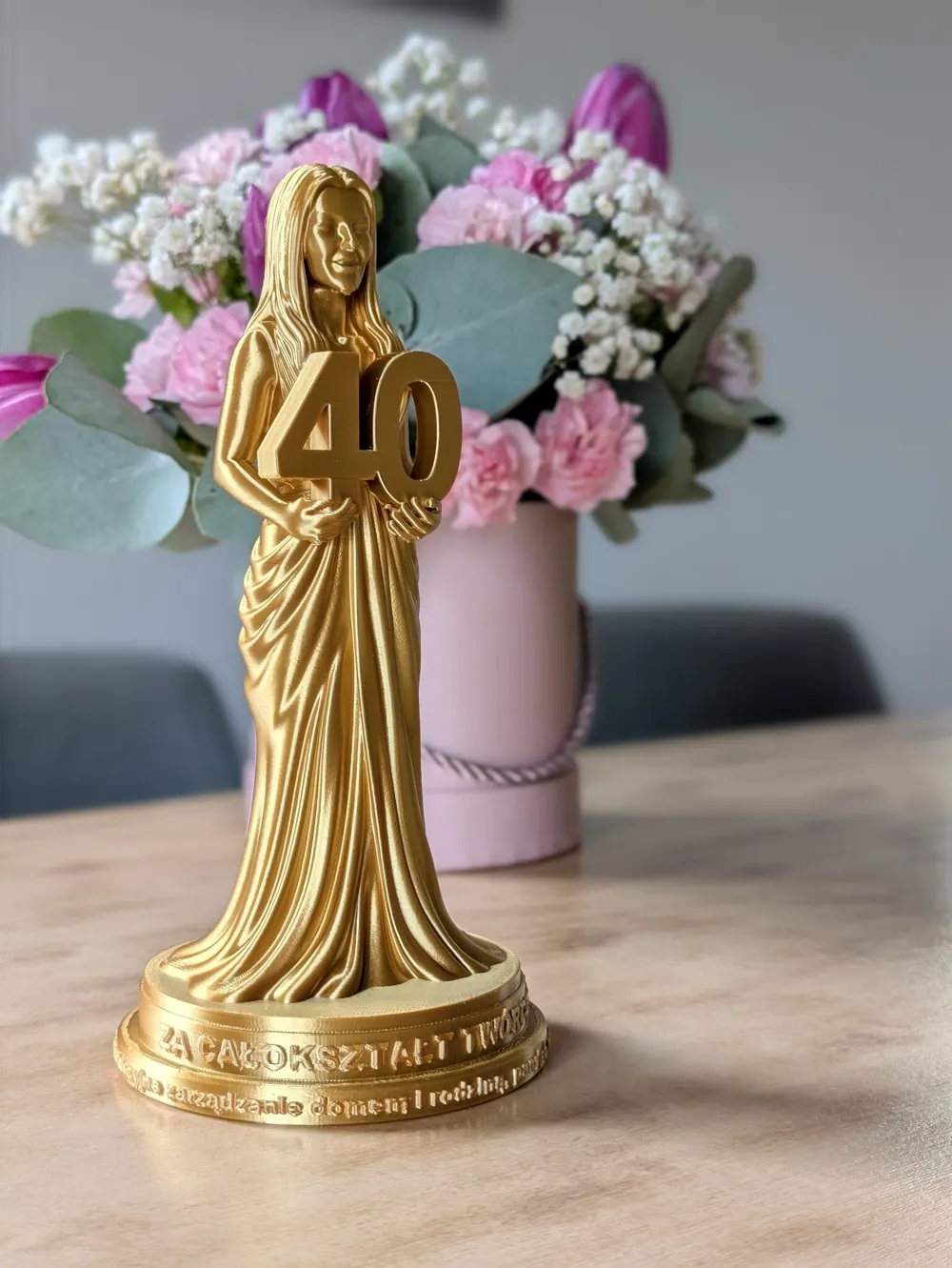 Trophée Oscar féminin personnalisé - Récompense pour le 40e ...
